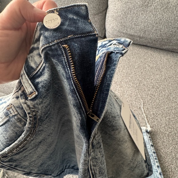 Kilk Light Blue Distressed Women's Wide Leg Jeans - Picture 10 of 10